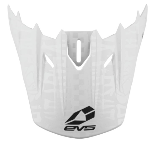 EVS - EVS Replacement Evilution Visor for T5 Helmet - -Matte White - HE18T5EV-VSW