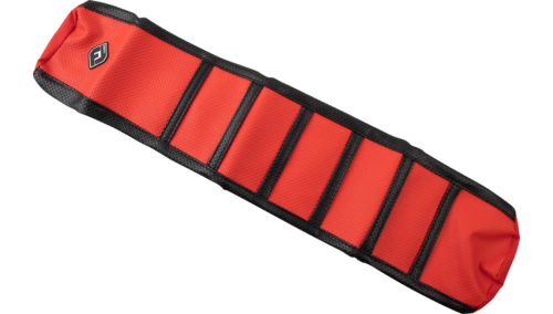 FLU Designs Inc. - FLU Designs Inc. Pro Rib Seat Cover - Black/Red/Black - 15507