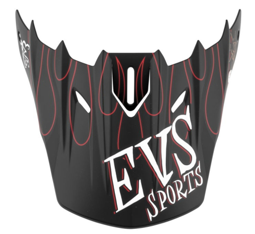 EVS - EVS Replacement Fink Visor for T5 Helmet - Matte Black - HE18T5F-VSBK