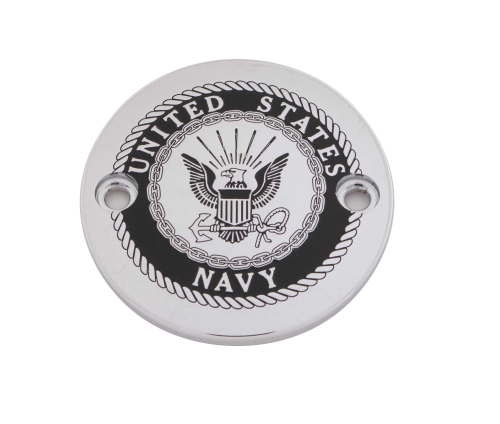 Custom Engraving LTD - Custom Engraving LTD Patriotic Points Cover for Navy - Chrome - M8 - NAV15-63