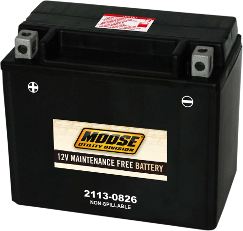 Moose Utility - Moose Utility Factory-Activated AGM Maintenance-Free Battery - YTX12 - 2113-0826