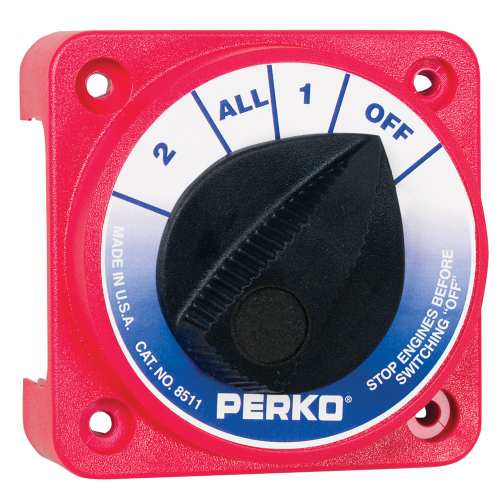 Perko - Perko Compact Medium Duty Battery Selector Switch w/o Key Lock