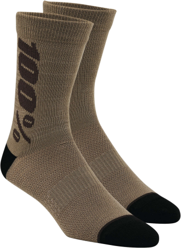 100% - 100% Rythym Socks - 24006-362-18 - Taupe - Lg-XL