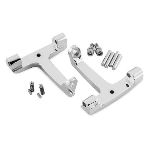 Bikers Choice - Bikers Choice Passenger Floorboard T-Brackets - Chrome - 16-218