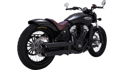 Vance & Hines - Vance & Hines Twin Slash 3in. Slip-On Mufflers - Black - 48323