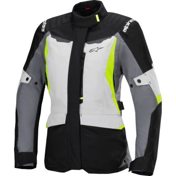Alpinestars - Alpinestars Stella ST-1 Womens Waterproof Jacket - 3210325-9145-XL - Ice Gray/Black/Yellow Fluo - X-Large
