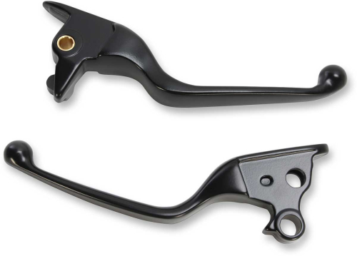 Drag Specialties - Drag Specialties Wide Blade Lever Set - Matte Black - 0610-1683