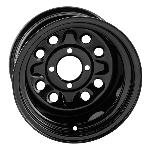 QuadBoss - QuadBoss Steely Wheel - 12x7 - 2+5 - 4/4 - Black - RT-FC0171127101BLD
