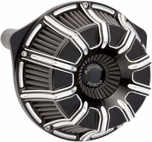 Arlen Ness - Arlen Ness Inverted Series Air Cleaner Kit - 10-Gauge - Black - 18-947