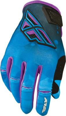 Fly Racing - Fly Racing Kinetic Womens Gloves (2014) - 367-61110 - Blue/Purple - 2XL
