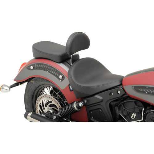 Drag Specialties - Drag Specialties Backrest Pad - Smooth - Black Solar-Reflective - 0822-0317