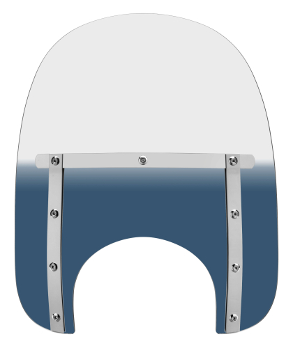 Memphis Shades - Memphis Shades Memphis Slim Windshield (9in. Cutout) - 15in. - Gradient Blue - MEM4126