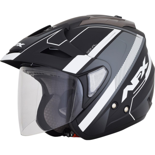 AFX - AFX FX-50 Signal Helmet - 0104-2317 - Matte Black/White Signal - 2XL