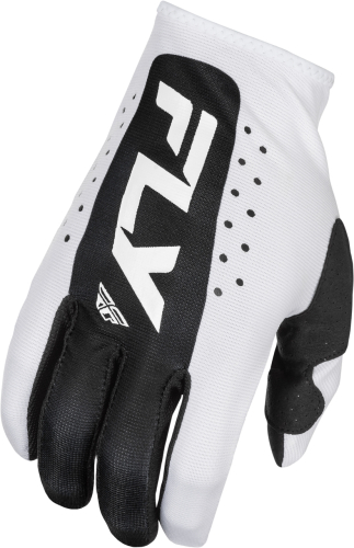 Fly Racing - Fly Racing Lite Gloves - 378-7133X - White/Black - 3XL