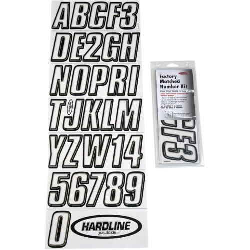Hardline - Hardline Series 700 Registration Kit - Clear - Clear/Black - 700CLBLK