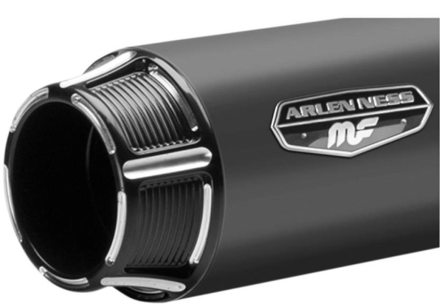 Arlen Ness - Arlen Ness Redline 4-1/2in. Slip-On - Black - 7200804