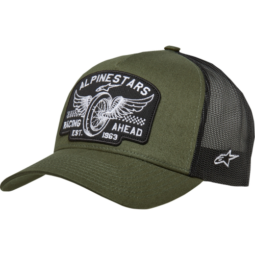 Alpinestars - Alpinestars Heritage Patch Trucker Hat - 1214-81721-6910-OS - Military/Black - OSFA