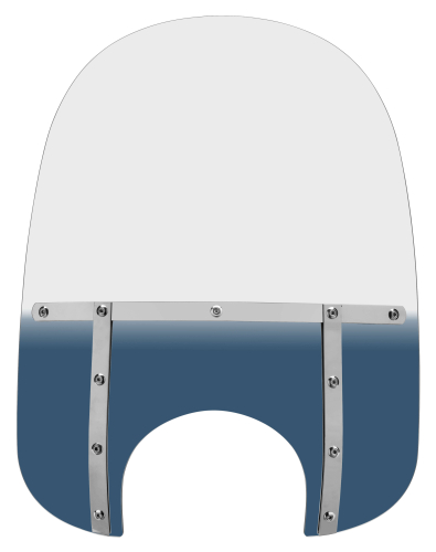 Memphis Shades - Memphis Shades Memphis Fats Windshield (9in. Cutout) - 21in. - Gradient Blue - MEM3816