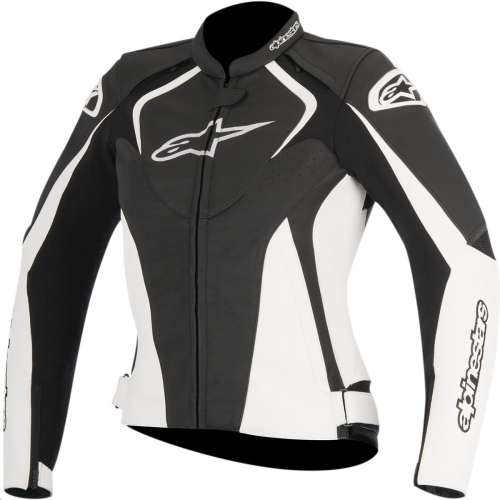 Alpinestars - Alpinestars Stella Jaws Womens Leather Jacket - 31110161242 - Black/White - 6