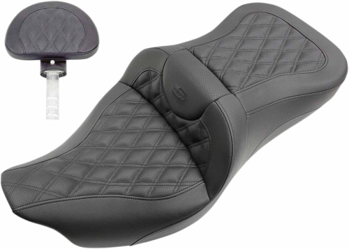 Saddlemen - Saddlemen Road Sofa Seat with Backrest - Lattice Stitch - 808-07B-182TBR