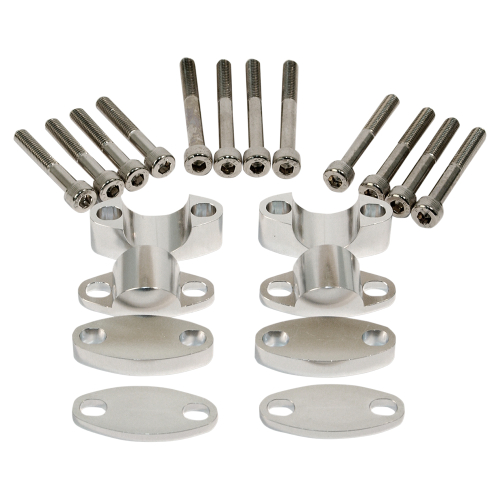 Emgo - Emgo Handlebar Riser Kit for 1-1/8in. Bars - Aluminum - 23-09380