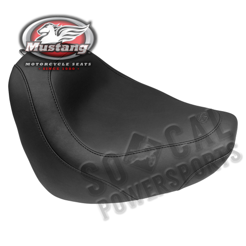 Mustang - Mustang Wide Tripper Solo Seat - Smooth - Black - 75704