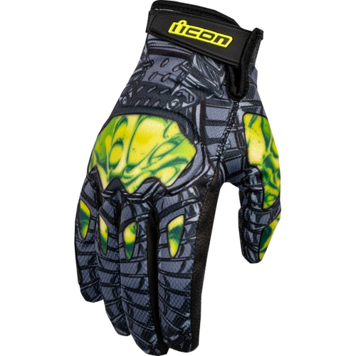 Icon - Icon Hooligan Outbreak Gloves - 3301-4658 - Green - 3XL