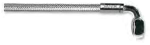 Magnum - Magnum Sterling Chromite II E-Z Align Single Disc Front Brake Line - 90deg. Top Angle - 44in. - 36244SW