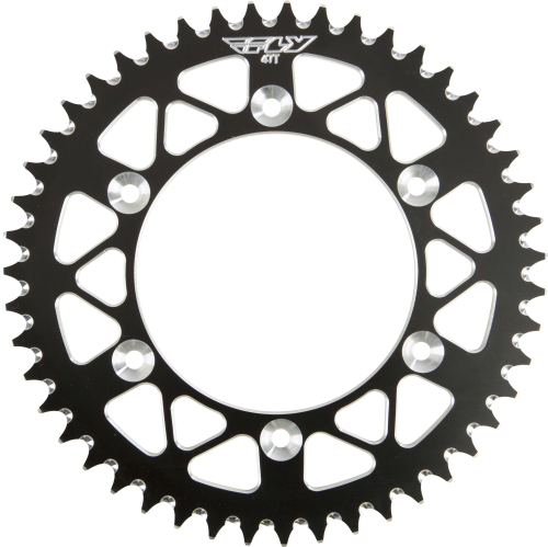 Fly Racing - Fly Racing Aluminum Rear Sprocket - Black - 47T - 316-47 BLK