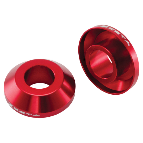 ZETA - ZETA Fast Rear Wheel Spacers - Red - ZE93-2102