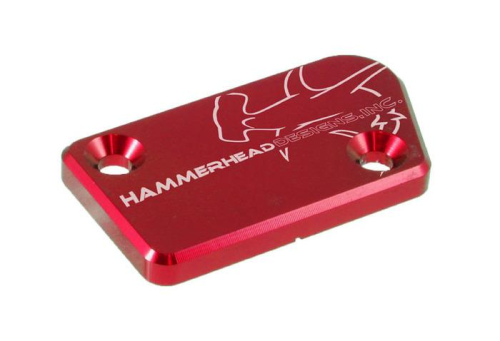 Hammerhead Designs - Hammerhead Designs Front Brake Master Cylinder Cover - Red - 35-0222-00-10