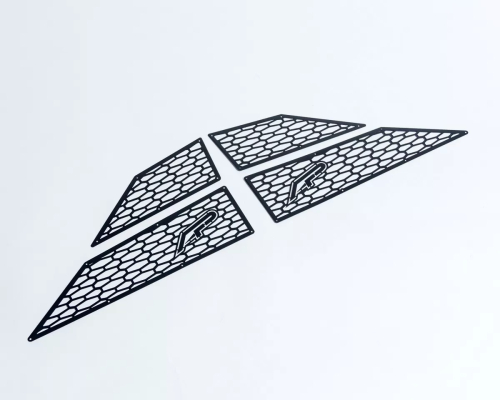 Agency Power - Agency Power Aluminum Side Vent Cover - Black - AP-RZR-655-BLK