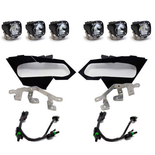 Baja Designs - Baja Designs S1 Triple LED/Laser Headlight Kit - 447075