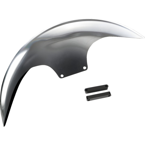 Paul Yaffe Originals - Paul Yaffe Originals Cafe Front Fender for OEM Wheels with Black Adapters - 19in. - PYO:CAFE-OEM-23CVO-B