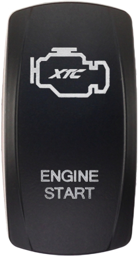 XTC Power Products - XTC Power Products Dash Rocket Switch Face Plate - Engine Start - SW00-00136040