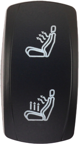 XTC Power Products - XTC Power Products Dash Rocket Switch Face Plate - Dual Zone Heated Seats - SW00-00146000