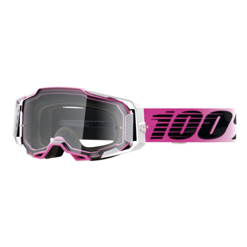 100% - 100% Armega Harmony Goggles - 50004-00008 - Pink/White/Black / Clear Lens - OSFM