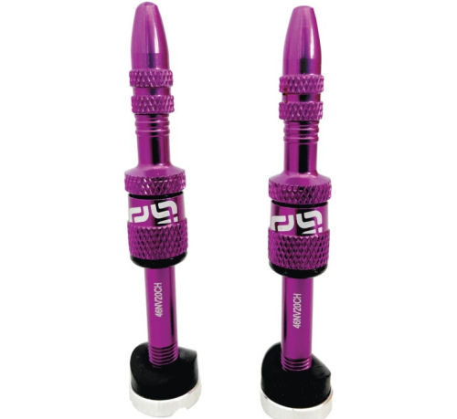 e*thirteen - e*thirteen Quickfill Tubeless Valve - 16-24mm - Eggplant - TR2UNA-110