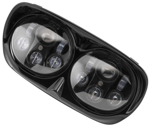 Namz - Namz Headlight for Road Glide - Dual - Black - Black Finish - LLC-LRHP-BB