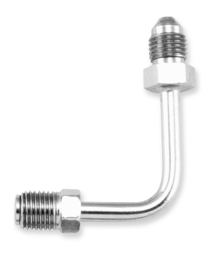 Goodridge - Goodridge Brake Fitting - 90deg. 3/8in. 24 I.F. Short - Chrome - 690-03CH