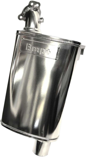 BikeMan Performance - BikeMan Performance Full Velocity Muffler - Ceramic Chrome - 02-124-SC