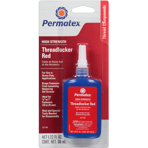 Permatex - Permatex High Strength Threadlocker RED Bottle - 36ml