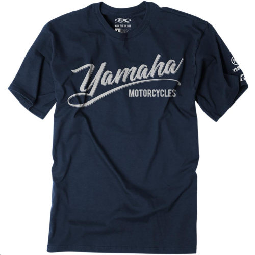 Factory Effex - Factory Effex Yamaha Script T-Shirt - 23-87206 - Navy - X-Large