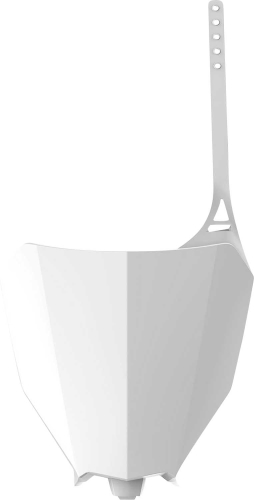 Polisport - Polisport Restyle Front Number Plate - White - 8666300001