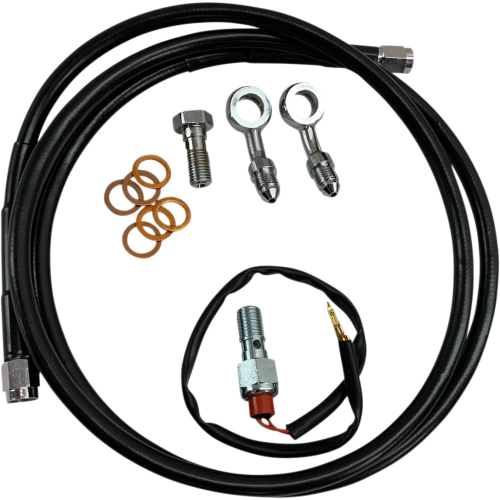 Hawg Halters Inc - Hawg Halters Inc Extended Rear Brake Line Installation Kit - BHK-040-B