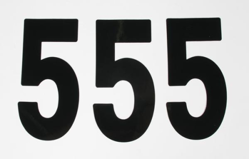 Factory Effex - Factory Effex Mini Pro Number 5in. - No.5 - Black - FX03-0275