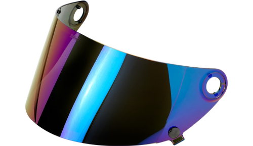 Biltwell Inc. - Biltwell Inc. Flat Gen 2 Shields for Gringo S Helmets - Rainbow Mirror - 1111-223