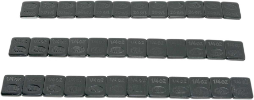 K&L Supply - K&L Supply Steel Stick On Wheel Weights - Black - 1/4oz. - 32-2428
