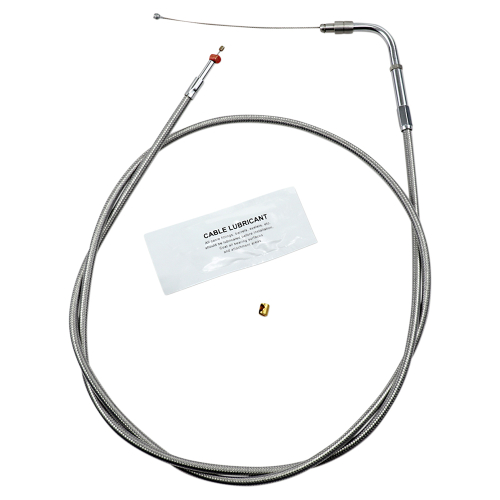 Barnett - Barnett Stainless Clear-Coated Throttle Cable (+12in.) - 102-30-30016-12