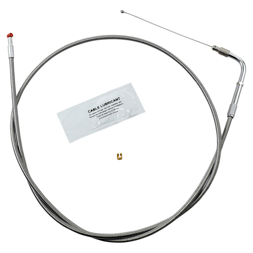 Barnett - Barnett Stainless Clear-Coated Throttle Cable (+10in.) - 102-30-30018-10